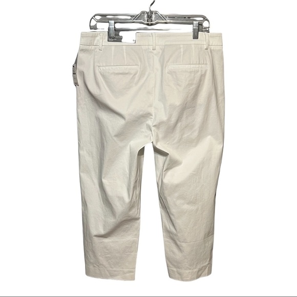 Talbots Perfect Skimmers Cropped Pants Pedal Pusher Slim-Leg Capri Flat Front - Picture 2 of 4